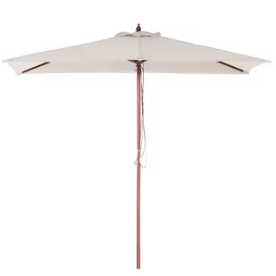 Beliani Parasol ogrodowy 144 x 195 cm beżowy FLAMENCO 58129 - Parasole ogrodowe - miniaturka - grafika 1