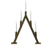 Ozdoby bożonarodzeniowe - Markslöjd 706163 - Świecznik bożonarodzeniowy BJURFORS 5xE10/3W/230V brązowy - miniaturka - grafika 1