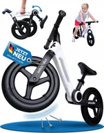 Rowerki biegowe - Rowerek biegowy biało czarny, składany, regulacja wysokości, włókno szklane - miniaturka - grafika 1