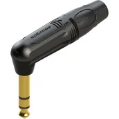 Gniazdka elektryczne - Roxtone RJ3RP-BG wtyk jack 6,3 stereo kątowy pozłacany - miniaturka - grafika 1