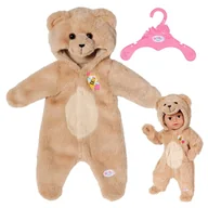 Akcesoria dla lalek - Baby Born Ubranko Dla Lalki Kombinezon Miś Z Kapturem - miniaturka - grafika 1