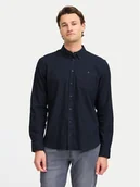 Koszule męskie - Blend Koszula Shirt 20717140 Czarny Regular Fit - miniaturka - grafika 1