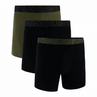 Majtki męskie - Męskie bokserki Under Armour M UA Perf Cotton 6in Rozmiar: XL / Kolor: zielony/czarny - miniaturka - grafika 1