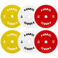 Hantle i ciężarki - Zestaw obciążeń HMS TPP (2x1.5/2x2.5/2x5 kg) - miniaturka - grafika 1