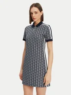 Sukienki - Lacoste Sukienka codzienna EF2655 Granatowy Slim Fit - miniaturka - grafika 1