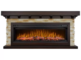 Kominek elektryczny z obudową ArtiFlame LUDWIG AF50 MULTICOLOR LED MAHOŃ BRĄZOWY ANTYK z dźwiękiem - Kominki elektryczne - miniaturka - grafika 1
