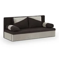Sofy i kanapy - Kanapa sofa 3 os z funkcją spania sprężyny bonell - POLO brązowa/beżowa - miniaturka - grafika 1
