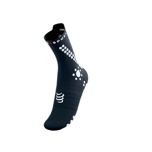 COMPRESSPORT Skarpetki do biegania trailowe ProRacing Socks V4 Trail magent/white - Skarpetki sportowe męskie - miniaturka - grafika 10