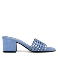 Klapki i japonki damskie - Klapki Eva Minge VERA-1559-2-1 Niebieski - miniaturka - grafika 1