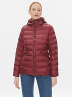 Kurtki damskie - Tommy Hilfiger Kurtka zimowa WW0WW39581 Bordowy Regular Fit - miniaturka - grafika 1