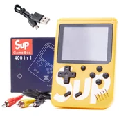 Konsole i gry retro - Konsola Game Box z padem retro 400 gier przenośna żółta KX6108_2 - miniaturka - grafika 1