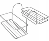 Półki łazienkowe - Podwójna półeczka na wannę Metaltex Oasis - miniaturka - grafika 1