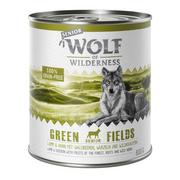 Mokra karma dla psów - Wolf of Wilderness of Wilderness Senior, 6 x 800 g - Green Fields, jagnięcina i kurczak - miniaturka - grafika 1