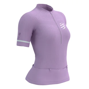 COMPRESSPORT Koszulka kompresyjna do biegania damska TRAIL POSTURAL SS TOP lupine - Koszulki sportowe męskie - miniaturka - grafika 2