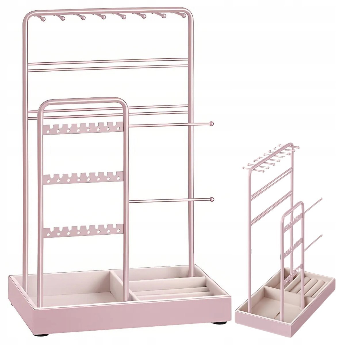 STOJAK NA BIŻUTERIĘ ORGANIZER NA KOLCZYKI PIERŚCIONKI ELEGANCKI