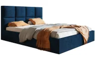 Łóżka - Granatowe tapicerowane łóżko 140x200 W7-D01 - miniaturka - grafika 1