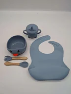 Miseczki i talerzyki dla dzieci - BABY BOX miseczka śliniak kubek sztućce KARMIENIE BLW PREZENT DZIECKO - miniaturka - grafika 1