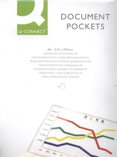Q-Connect kieszeń samoprzylepna, format A4, 5 sztuk - Artykuły biurowe - miniaturka - grafika 8