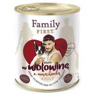 Mokra karma dla psów - FAMILY FIRST Karma dla psa Wołowina z marchewką adult 800g - miniaturka - grafika 1