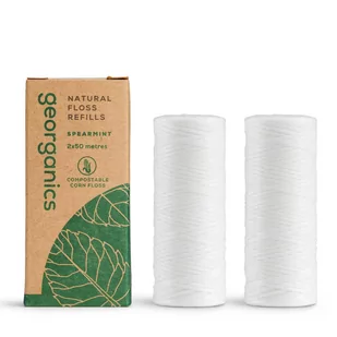 Georganics Georganics Naturalna Nić Dentystyczna z Kardamonem 30mx2 REFILL GEO00746 - Szczoteczki do zębów dla dzieci - miniaturka - grafika 1