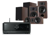 Kino domowe - Yamaha RX-V6A (czarny) + Tesi 3 + 2 + 7 (mokka) - miniaturka - grafika 1