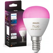 Żarówki LED - Żarówka Led E14 P45 5,1W 470lm 2000 6500K Tw Rgb Smart Philips Hue - miniaturka - grafika 1