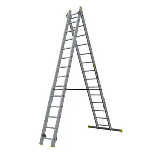 Drabina Aluminiowa 2X14 14 Stopni Bayersystem - Drabiny - miniaturka - grafika 1