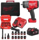 Klucze udarowe - Milwaukee M18 FHIW2F12-501X Klucz udarowy 1/2 2034Nm 2 gen 1x 5ah Nasadki - miniaturka - grafika 1