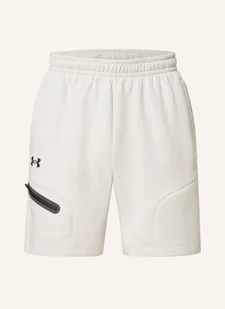 Under Armour Szorty Dresowe Unstoppable beige - Spodenki damskie - miniaturka - grafika 1