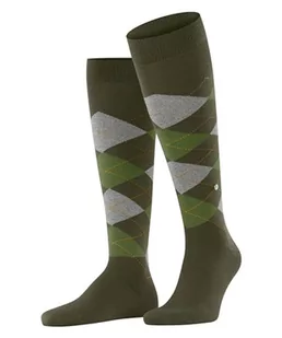 Burlington Mężczyźni Edinburgh M KH Wełna długie z wzorem 1 Para, Zielony (Forest 7657), 40-46 - Skarpetki męskie - miniaturka - grafika 1