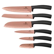 Noże kuchenne - Berlingerhaus ZESTAW 6 NOŻY KUCHENNYCH ROSE GOLD METALLIC LINE BH-2611 BH-2611 - miniaturka - grafika 1