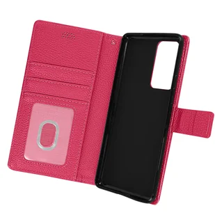 Etui Folio do Xiaomi 12 i 12X Wallet Cover Uchwyt wideo różowy - Etui i futerały do telefonów - miniaturka - grafika 1