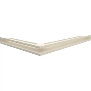 Parkanex Luft Narożna Płytka Prawa 766x547x60 Krem - Kratki wentylacyjne - miniaturka - grafika 1