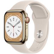 Smartwatch - Apple Watch 8 GPS + Cellular 41mm Stalowy MNJC3WB/A Beżowy - miniaturka - grafika 1