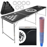 Inne gry towarzyskie - Zestaw stołowy Beer Pong o regulowanej wysokości 240 x 61 cm - miniaturka - grafika 1