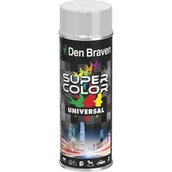 Farby i lakiery w sprayu - DEN DRAVEN Lakier w aerozolu uniwersalny 400 ml biały połysk - miniaturka - grafika 1