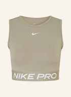 Bluzki damskie - Nike Krótki Top Pro 365 Dri-Fit gruen - miniaturka - grafika 1