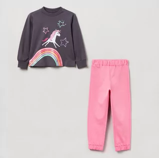 Dresy i komplety dla dziewczynek - Komplet (bluza + spodnie) dla dzieci OVS Jogging W/Pr Prism Pink 1822304 134 cm Pink (8056781591604) - grafika 1