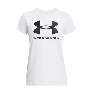 Damska Koszulka z krótkim rękawem UNDER ARMOUR UA W SPORTSTYLE LOGO SS 1356305-111 – Biały - Koszulki i topy damskie - miniaturka - grafika 1