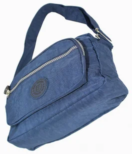 Stylowa Lekka Materiałowa Torba Pozioma Średnia Na Ramię Bag Street NR 2223 GRANATOWY - Gadżety dla niej i dla niego - miniaturka - grafika 8