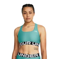 Bielizna sportowa damska - Biustonosz fitness Under Armour HG Authentics Mid Branded - miniaturka - grafika 1