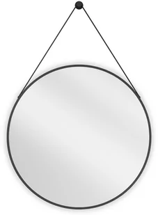 Mexen String lustro łazienkowe okragłe 70 cm, rama czarna - 9854-070-070-000-70 - Lustra - miniaturka - grafika 1