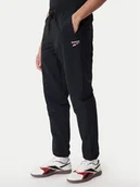 Spodnie sportowe męskie - Reebok Spodnie dresowe Barrett RK25552CCM Czarny Regular Fit - miniaturka - grafika 1