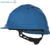 Akcesoria BHP - DELTAPLUS QUARTZ UP IV HEŁM BUDOWLANY WENTYLOWANY Z POLIPROPYLENU, Z REGULACJĄ ROTOR , +50C/-30C*, MM* (NIEBIESKI, REG) - miniaturka - grafika 1