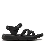 Sandały damskie - Sandały Skechers Go Walk Flex Sandal-Sunshine 141450/BBK Czarny - miniaturka - grafika 1
