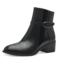 Botki damskie - Marco Tozzi Damskie 2-25325-41 botki na obcasie, Black Comb, 38 EU, czarny Comb, 38 EU - miniaturka - grafika 1