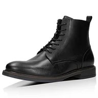 Półbuty męskie - Czarne klasyczne trzewiki męskie ze skóry licowej, 24052-51, r. 43 - miniaturka - grafika 1