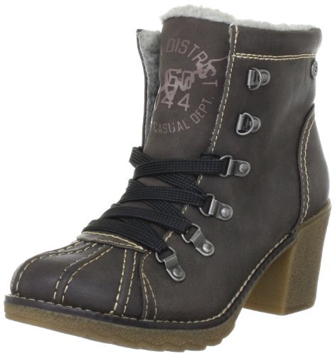 s.Oliver Damskie kozaki i botki Casual Fashion, szary - szary antracyt 214. - 37 eu