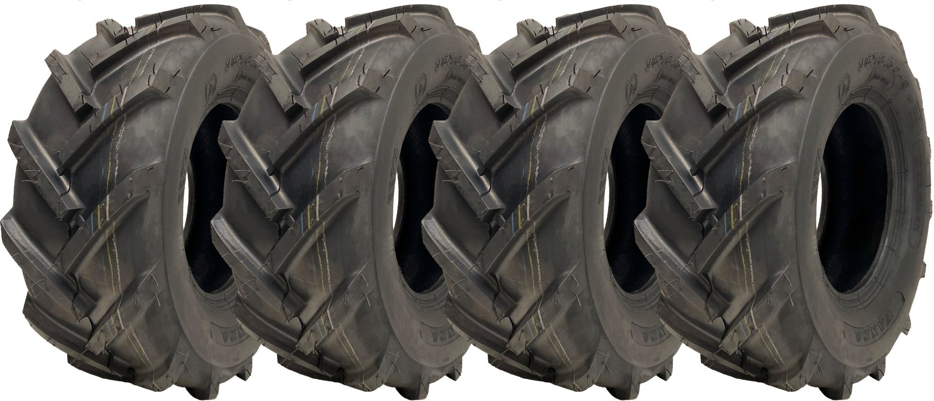 opony 16x6.50-8 z otwartym centralnym bieżnikiem Cleated Lug Industrial Plant Wanda P328 (zestaw 4 szt.)