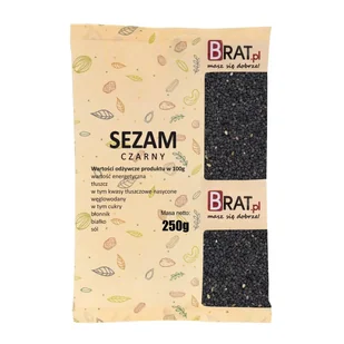Sezam czarny 250g - Zdrowa żywność - miniaturka - grafika 1